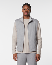 LINEN TECH GILET - IVORY