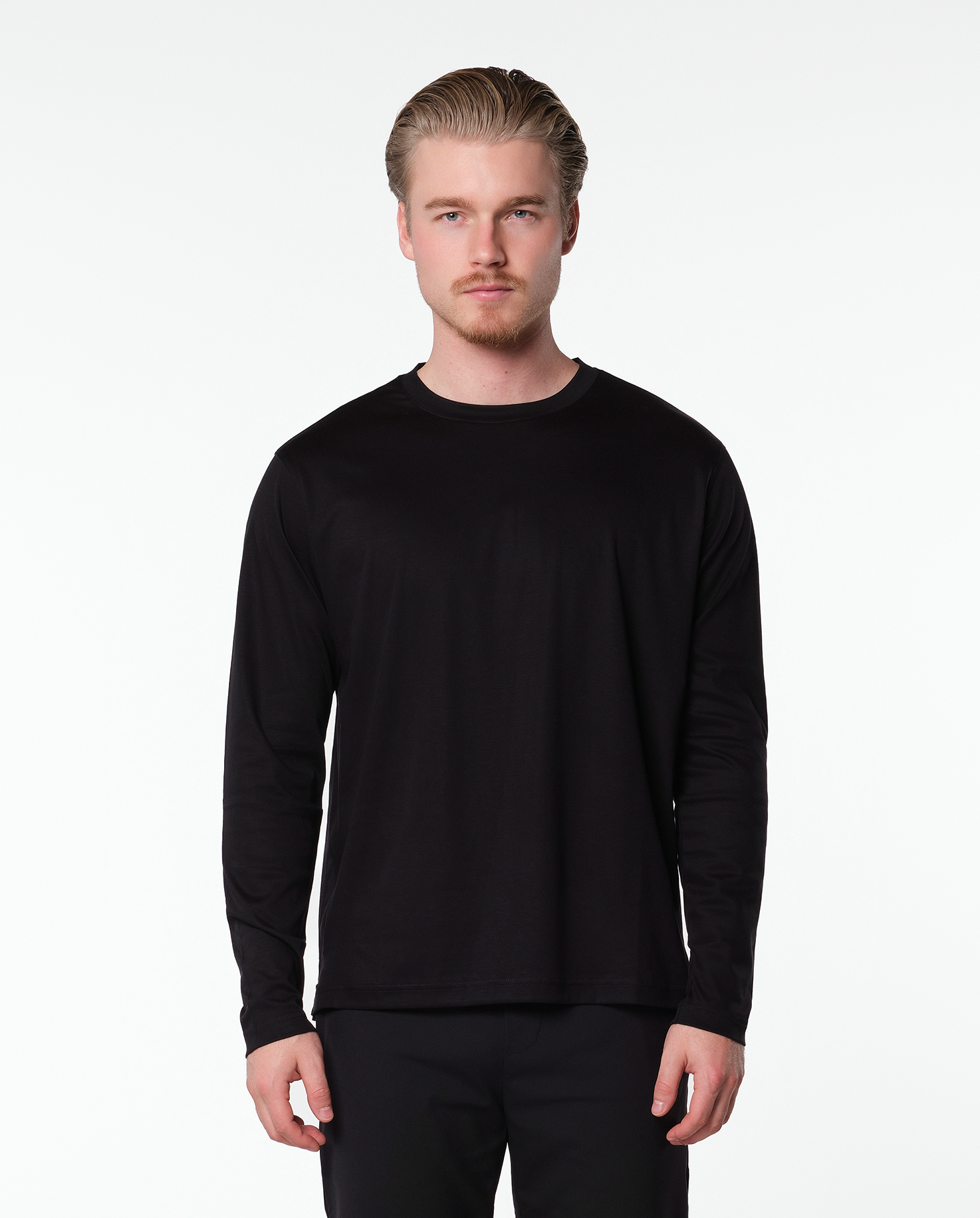 LUXE L/S T-SHIRT - BLACK