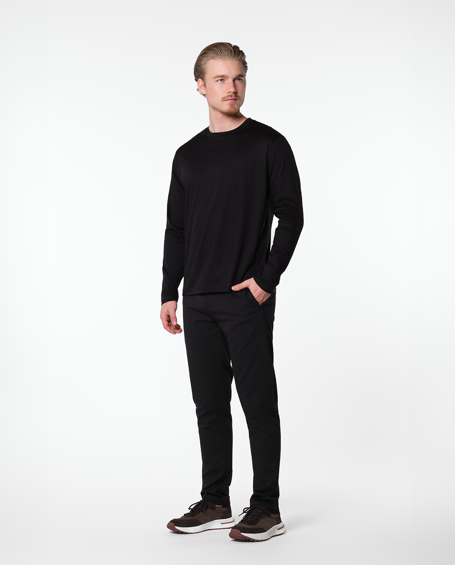 LUXE L/S T-SHIRT - BLACK