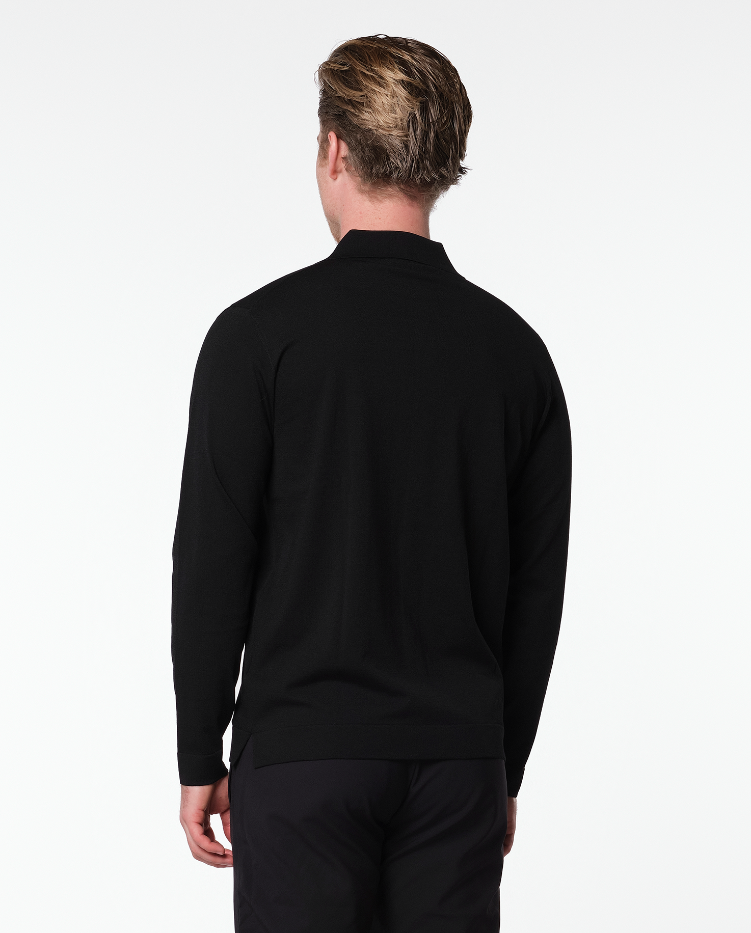KNITTED SHIRT - BLACK