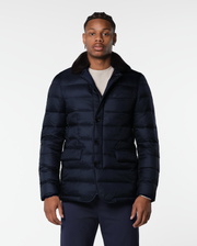 FURNECK DOWN COAT - NAVY