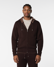 WEEKEND ZIPPER VEST - BROWN