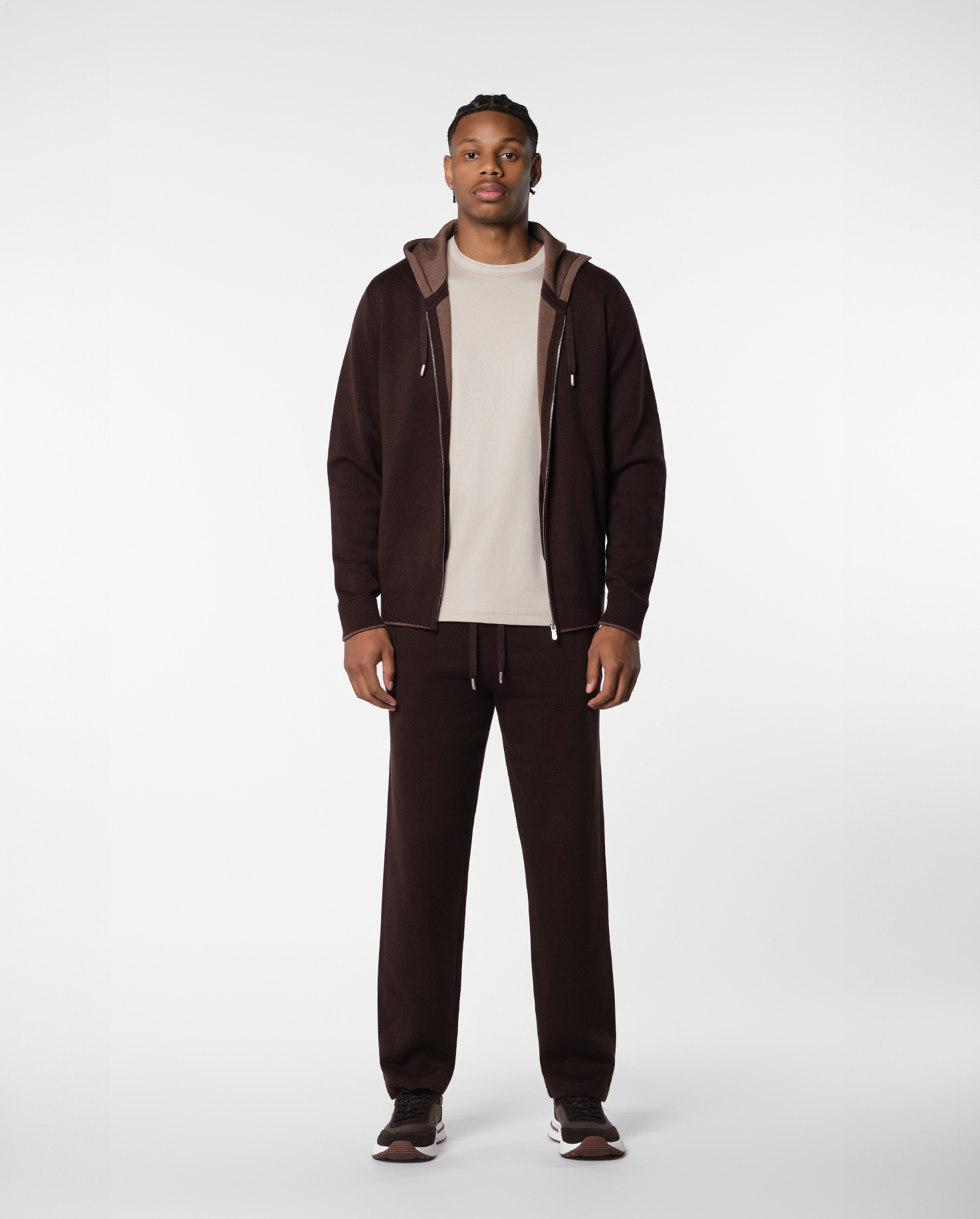 WEEKEND ZIPPER VEST - BROWN