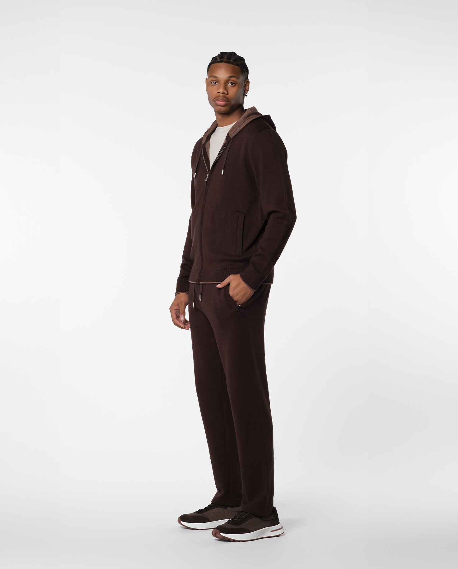 WEEKEND ZIPPER VEST - BROWN