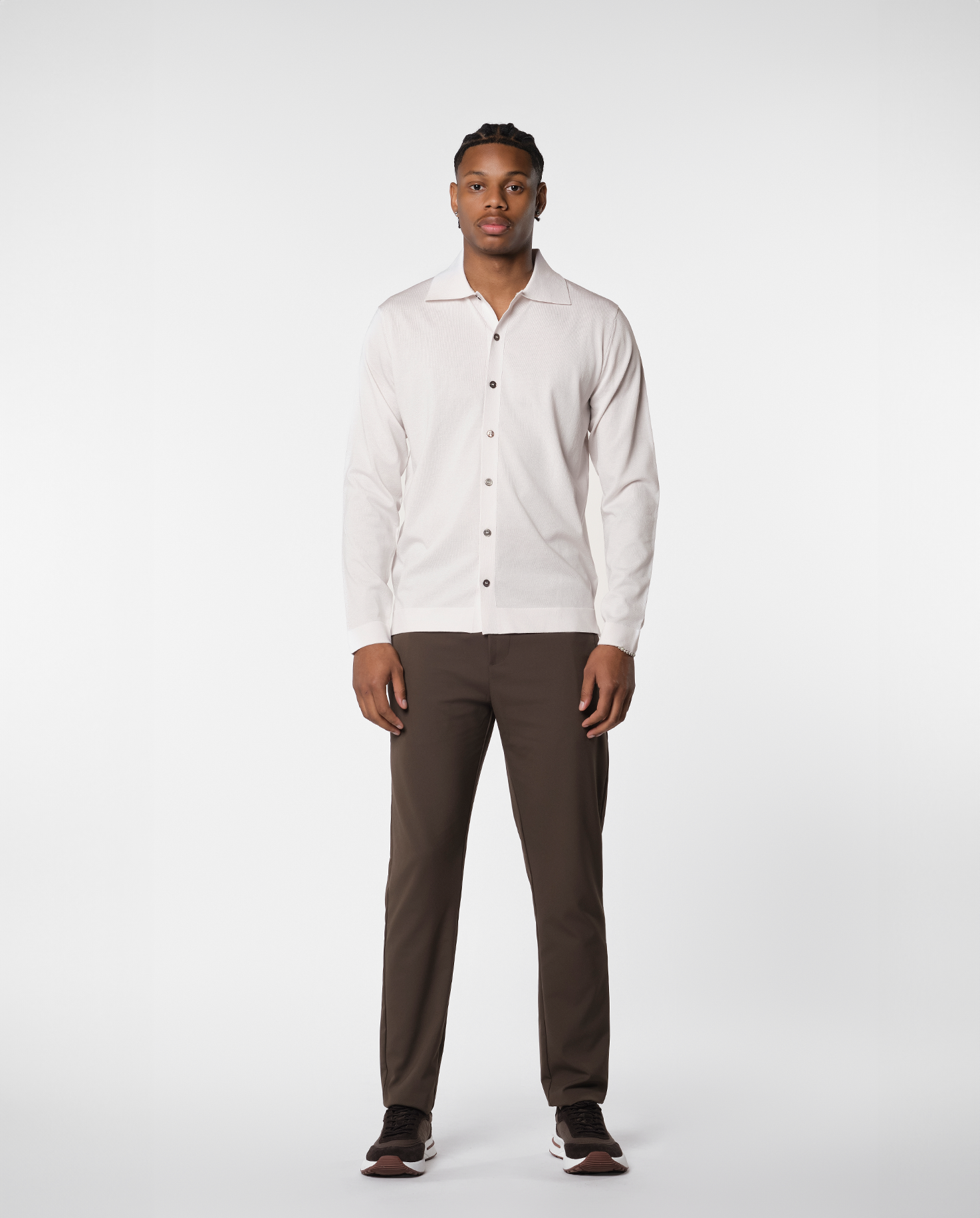 KNITTED SHIRT - WHITE