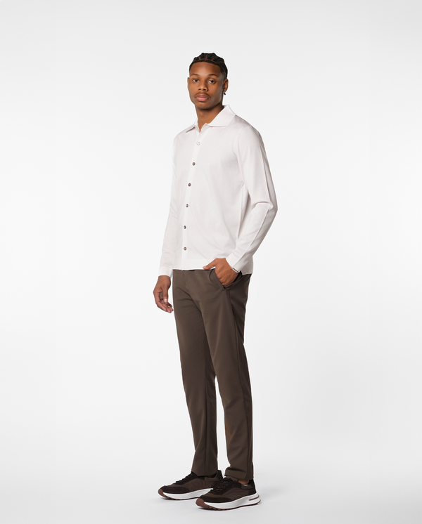 KNITTED SHIRT - WHITE