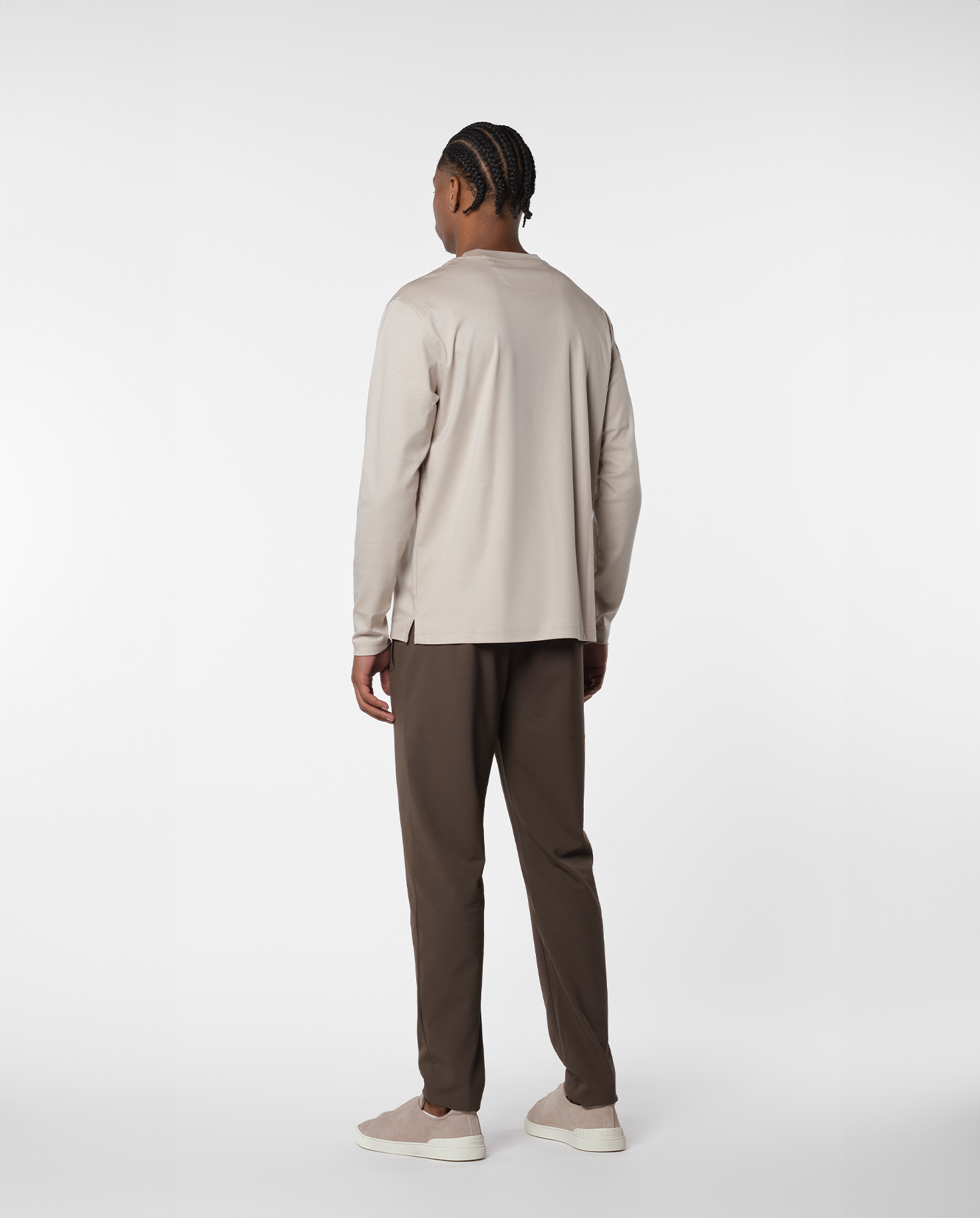 LUXE L/S T-SHIRT - BEIGE