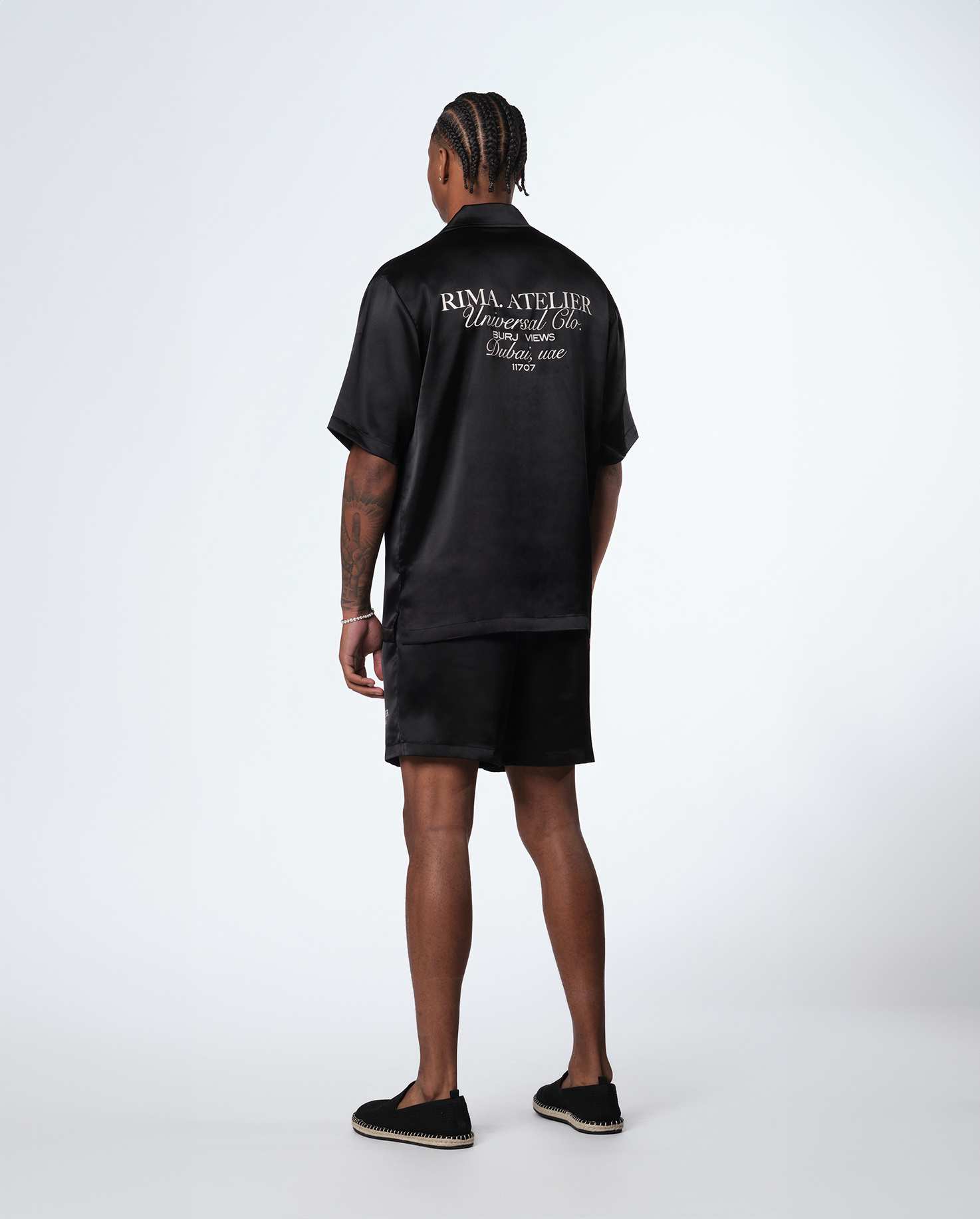 SATIN SHORTS - BLACK