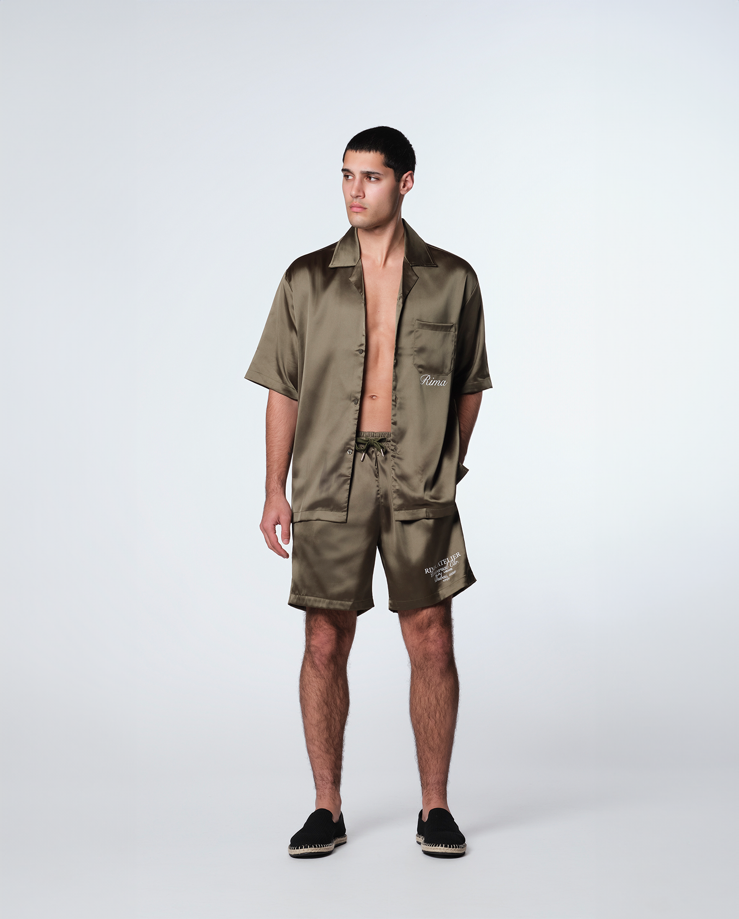 SATIN SHORTS - GREEN