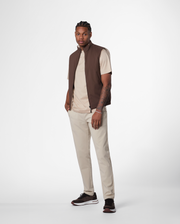 REVERSIBLE VEST - EBONY/BEIGE