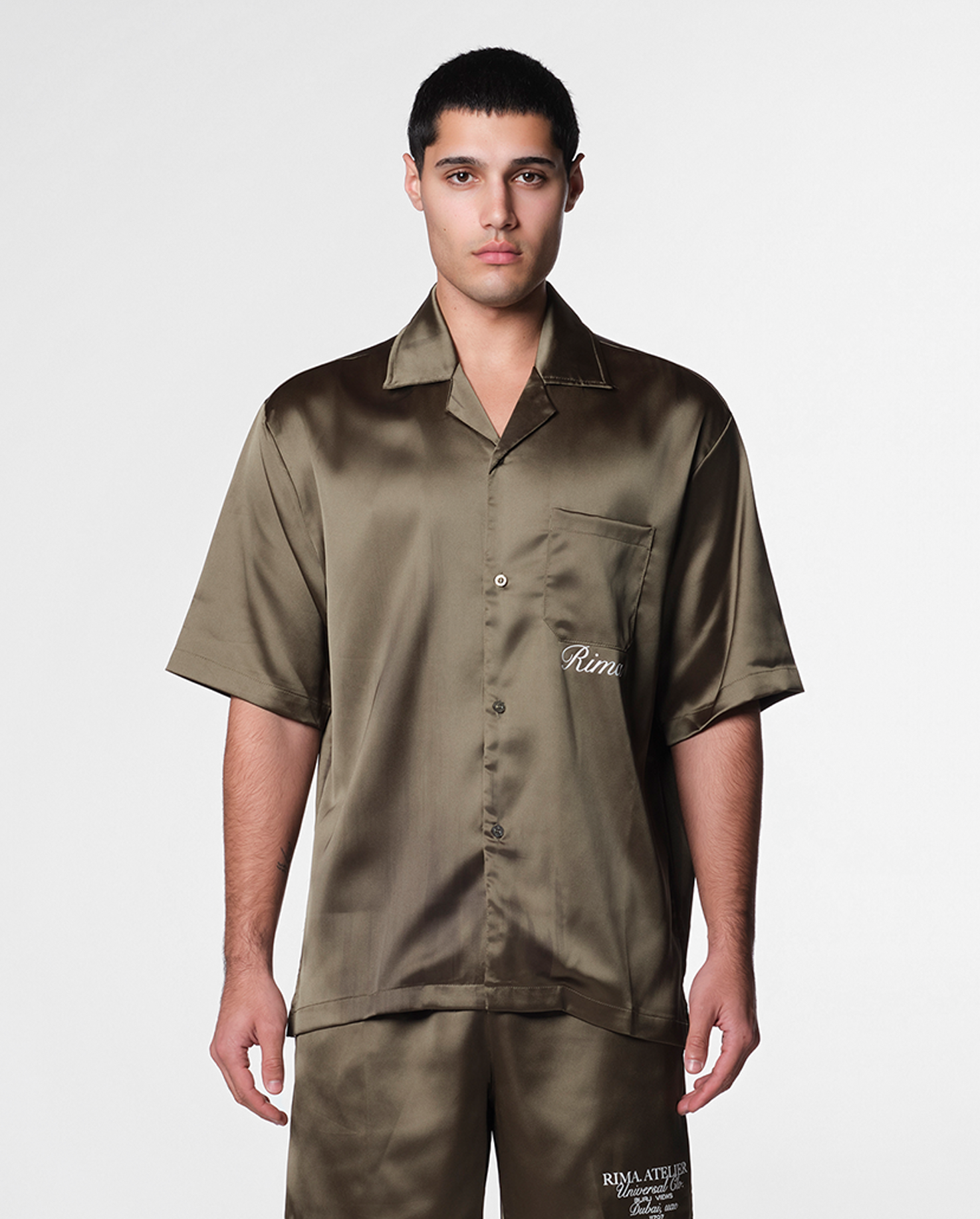 SATIN SHIRT - GREEN