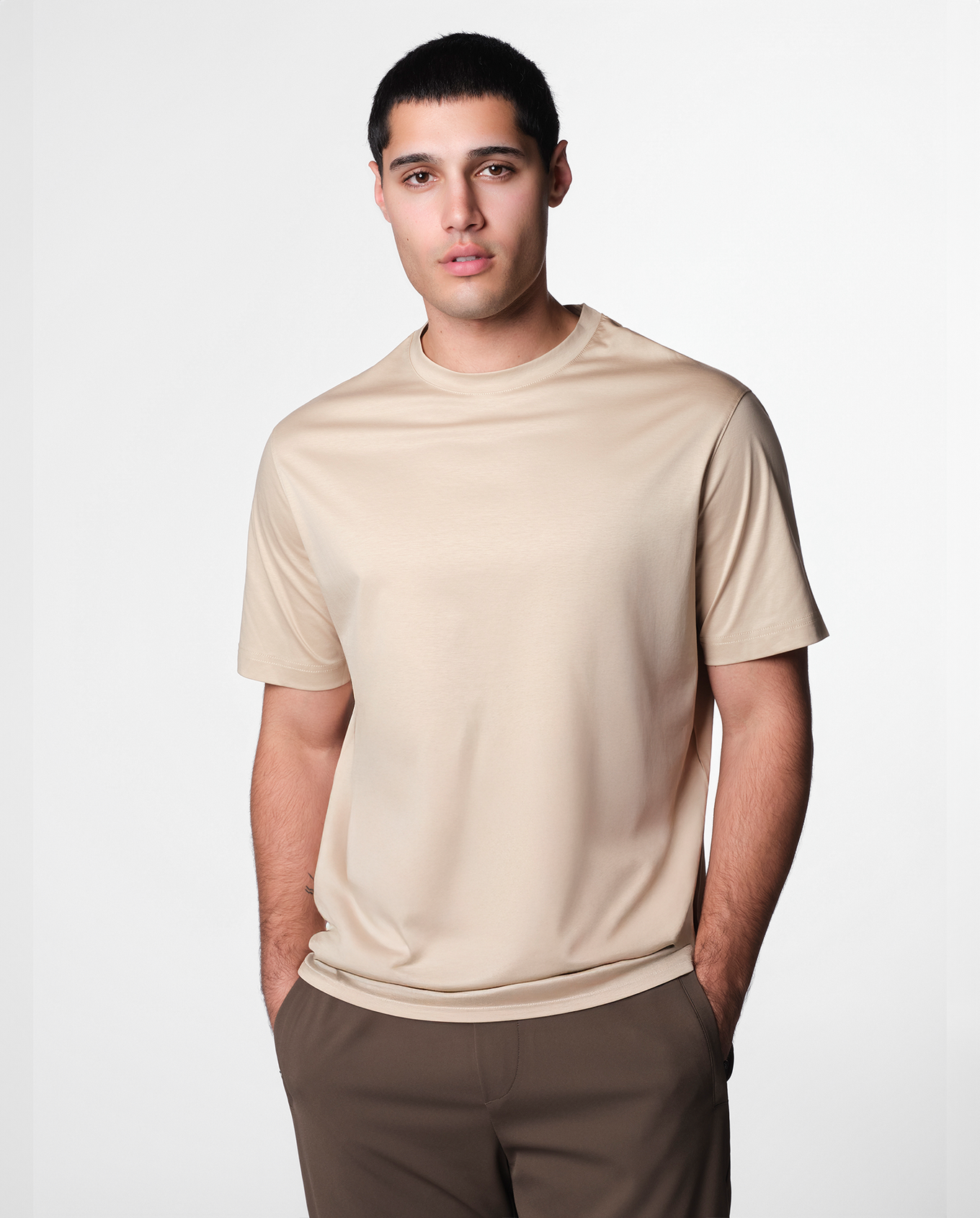 LUXE T-SHIRT - BEIGE
