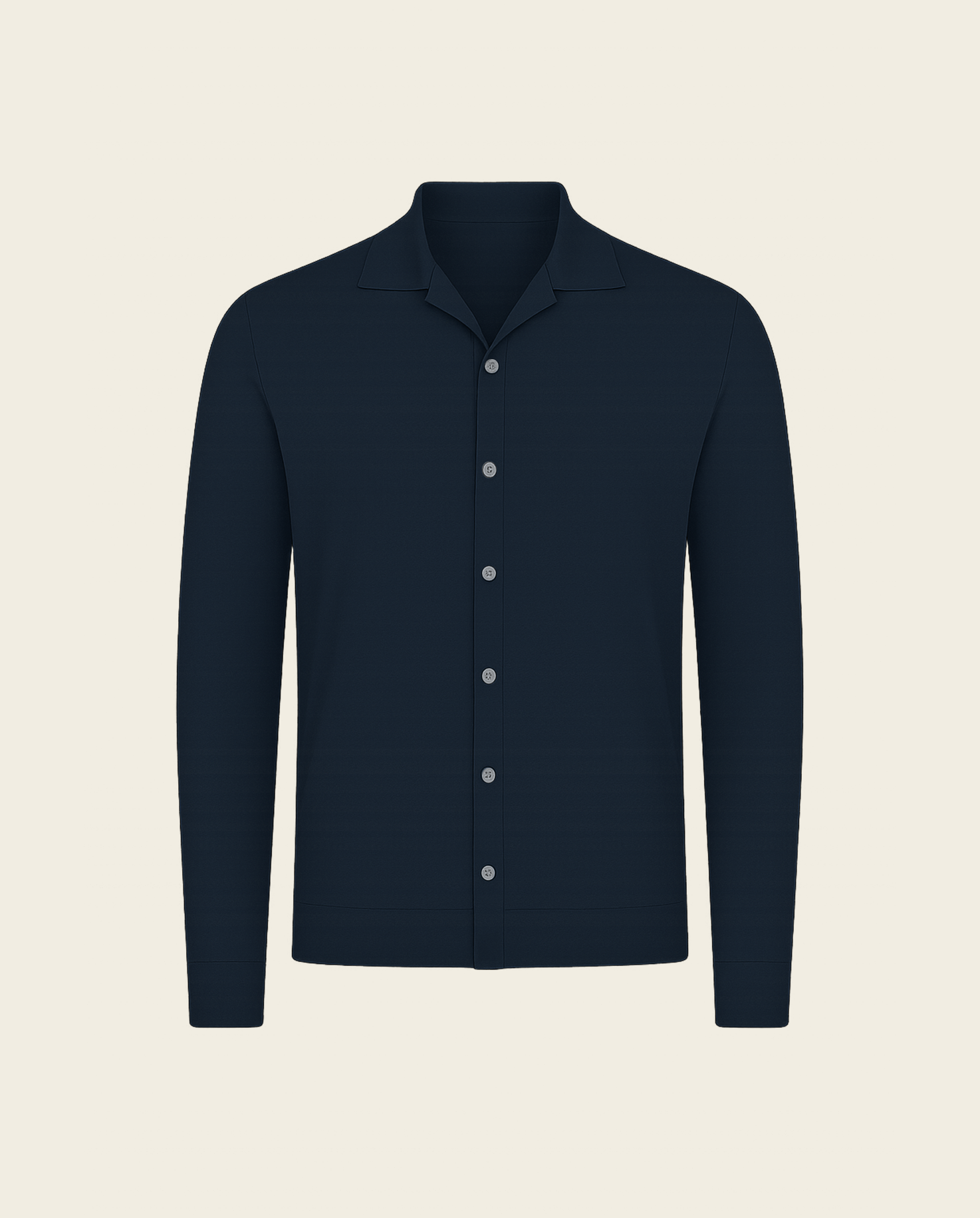 KNITTED SHIRT - NAVY