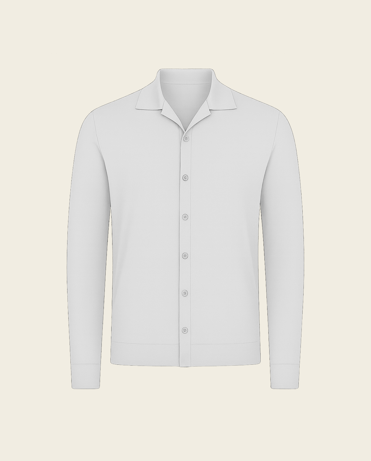 KNITTED SHIRT - WHITE