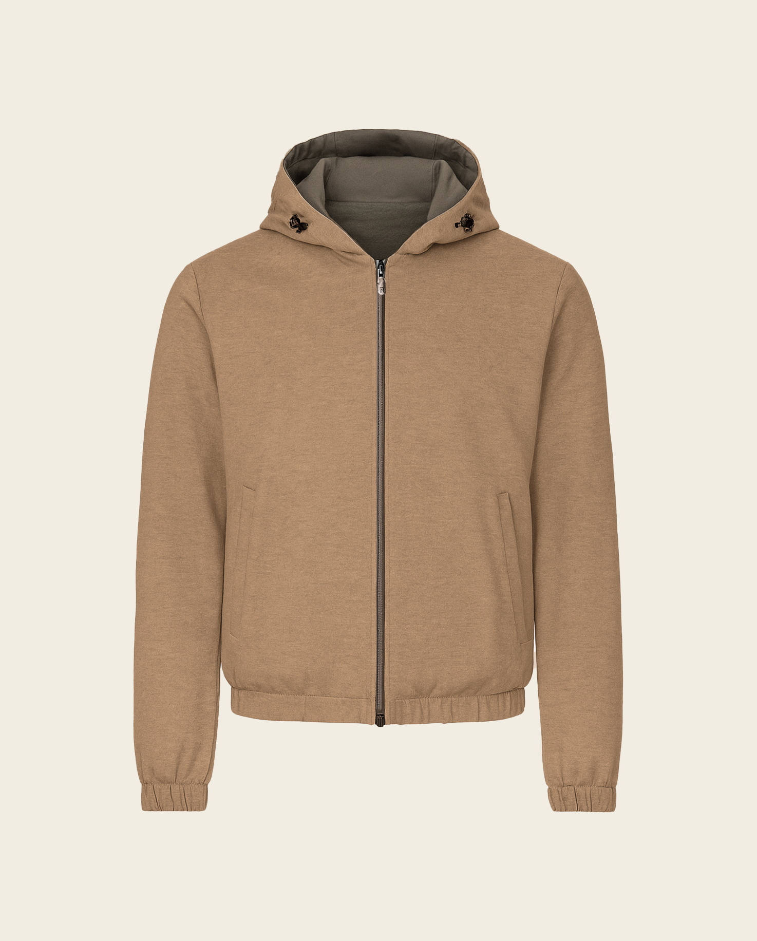 REVERSIBLE JACKET - BROWN/BEIGE