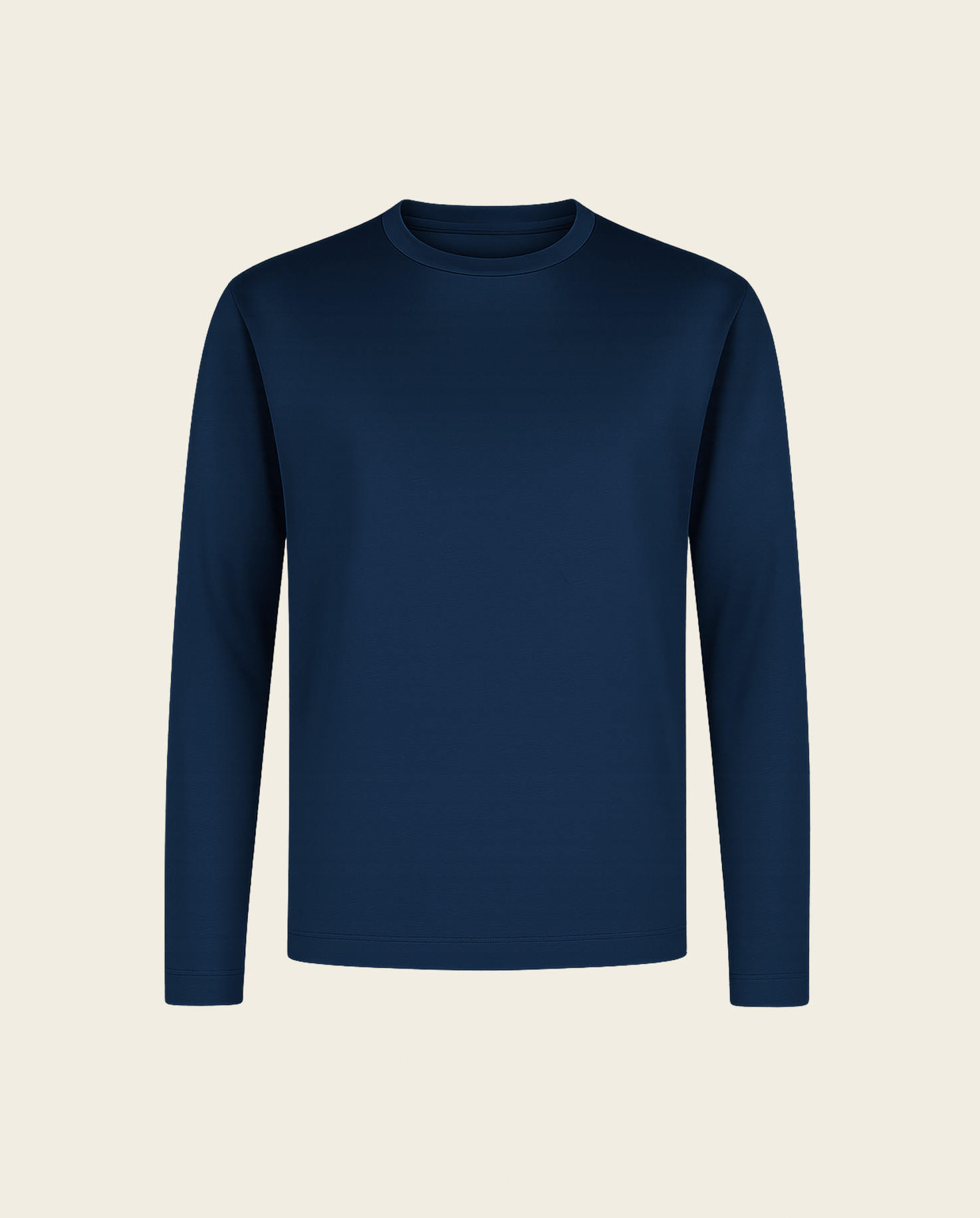 LUXE L/S T-SHIRT - NAVY BLUE