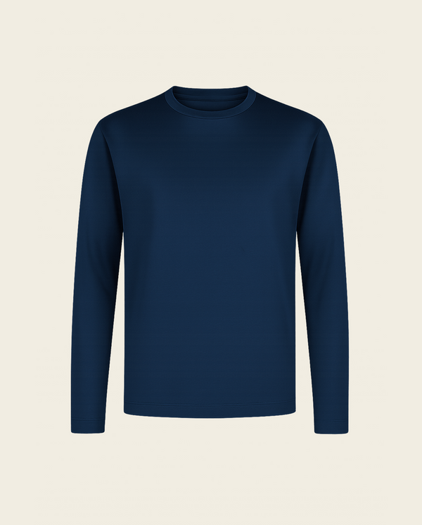 LUXE L/S T-SHIRT - NAVY BLUE