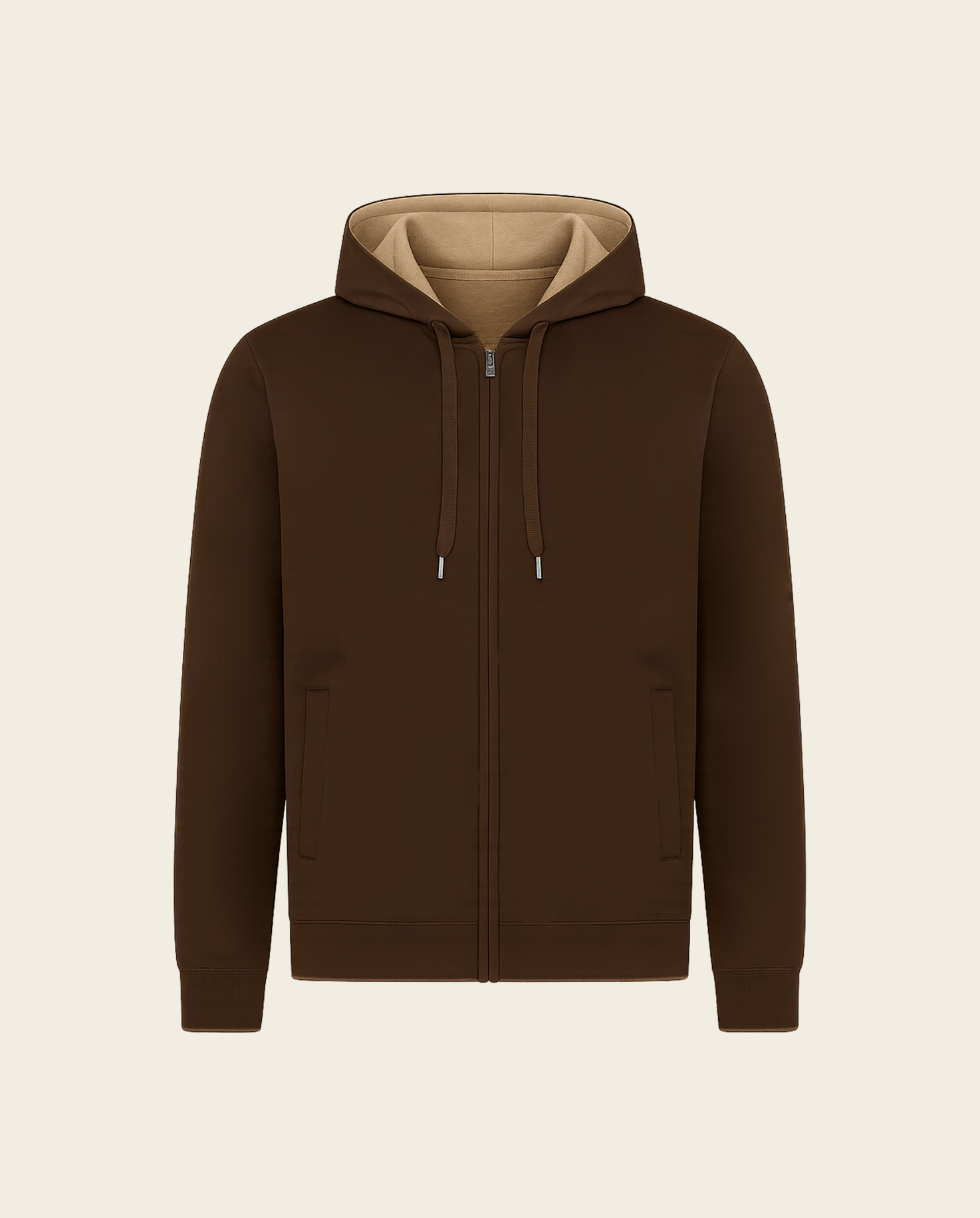 WEEKEND ZIPPER VEST - BROWN